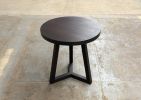 Solid Wood Round Side Table – Pedestal End or Accent Table, Handcrafted, Made to Order, Made in USA | Tables by Marco Bogazzi