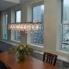 Industrial Banqueting Linear Suspension Blk Steel Chandelier | Chandeliers by Michael McHale Designs. Item composed of metal and glass