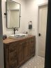 MODEL 1085 - Custom Single Sink Vanity | Countertop in Furniture by Limitless Woodworking. Item made of maple wood works with mid century modern & contemporary style