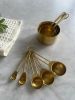 Sorrento Gold Measuring Cups & Spoons Set | Cooking Utensil in Utensils by Busa Designs