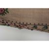 1970s Vintage Floral Handmade Narrow Kilim Runner Rug | Rugs by Vintage Pillows Store. Item made of wool & fiber