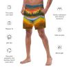 Men's Trunks - Day Blazed - Tropical Sunset Palm | Work by Eman's Gallery
