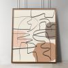 Midcentury Modern wall art in Muted colors, 1950s style Mid | Prints by Capricorn Press. Item composed of paper in boho or minimalism style