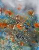 Orange Poppies | Prints by Brazen Edwards Artist. Item made of canvas with paper