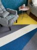 Color block rectangular rug | custom colors and design | Area Rug in Rugs by Anzy Home. Item composed of fabric