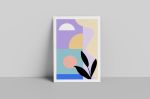 The beach Art Print | Prints by Britny Lizet. Item made of paper works with boho & contemporary style