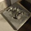 Comfort Zone Mini #02 — Strukturbild Grau | Wall Sculpture in Wall Hangings by Reyku