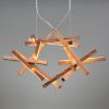 INTERSTELLAR chandelier | Chandeliers by Next Level Lighting. Item composed of wood