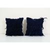 Vintage Wool Turkish Shaggy Tulu Pillow - A Pair 16" x 16" | Sham in Linens & Bedding by Vintage Pillows Store. Item made of cotton & fiber