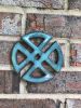 Celtic Knot In Blue | Wall Sculpture in Wall Hangings by Studio Strietnberger / Knottery Pottery - Kathleen Streitenberger. Item composed of ceramic