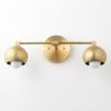 Mid Century Vanity - Model No. 5469 | Sconces by Peared Creation. Item composed of brass