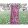 Vintage Hand Knotted Anatolian Purple Turkish Runner | Area Rug in Rugs by Vintage Pillows Store. Item made of cotton & fiber