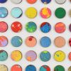 Nine Hundred Splash Dots Painting With Gold Leaf | Collage in Paintings by Amelia Coward