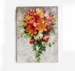 Custom Wedding bouquet painting canvas, Personalized floral | Oil And Acrylic Painting in Paintings by Natart. Item composed of canvas & synthetic