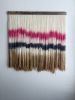 Abstract dip dye wall hanging | Macrame Wall Hanging in Wall Hangings by Mpwovenn Fiber Art by Mindy Pantuso. Item composed of wood & wool
