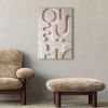 Unique Textured Relief Artwork - Sculptural Painting - Sandy White Decor - 3D Wall Art - Handmade Housewarming Gift - Wabi Sabi Interior | Wall Sculpture in Wall Hangings by Vaiva Art Atelier