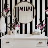 Bunnies & Stripes — Classic Stripes Luxury Wallpaper Mural | Wall Treatments by ELLE WALLS