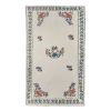 Vintage Embroided Aubusson Style Floral Turkish Kilim Rug | Area Rug in Rugs by Vintage Pillows Store. Item made of wool