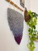 Gradient wall tapestry in a pennant shape | Wall Hangings by Awesome Knots. Item made of cotton & fiber
