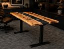 Custom Desk with Wireless Charging | Tables by Pelican State Woodworks
