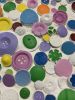 Button Box 10" x 10" | Mixed Media in Paintings by Emeline Tate. Item composed of canvas