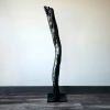 Black Stained Driftwood Sculpture "Willing and Sable" | Sculptures by Sculptured By Nature  By John Walker. Item made of wood works with minimalism style