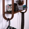 Three Tiered Wall Shelves: Pine, Walnut, Cherry Finish | Shelving in Storage by Spacecraft Furnishing