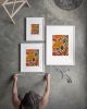 Autumn Leaves Art Print, Fall Foliage Wall Art, Maple Tree Painting, Seasonal Decor | Prints in Paintings by The Ugly Cat Studio