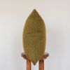 Olive Green Long Wool Pillow 20x20 | Pillows by Vantage Design