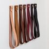 Large Leather Wall Strap [V'ed End] | Storage by Keyaiira | leather + fiber | Artist Studio in Santa Rosa. Item composed of leather