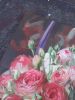 Large rose flowers painting original on canvas, Red roses | Oil And Acrylic Painting in Paintings by Natart. Item composed of canvas and synthetic in contemporary style