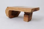Side Table, Organic, Live-Edge, Walnut, Rustic, Minimalist Handmade | Tables by Logniture
