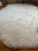 Sacred Spaces Collection: Extra Cuddly White Shorn Sheepskin | Area Rug in Rugs by East Perry. Item composed of wool & fiber