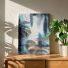 The Oscillation | Blue Abstract Original Painting | Oil And Acrylic Painting in Paintings by Abby May