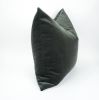 charcoal grey velvet pillow // grey velvet pillow | Pillows by velvet + linen