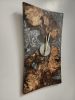 Resin Wood Art Clock - Swirly Metallic Gray Resin | Decorative Objects by Carlberg Design