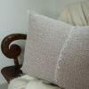 Italian Cream / Brown Melange Lumbar 18x26 | Pillows by Vantage Design