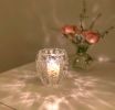 Campfire Crackle Votive | Candle Holder in Decorative Objects by Tucker Glass and Design`