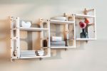 Wall shelf, Wooden shelves, Mid century modern shelf | Shelving in Storage by Plywood Project. Item composed of oak wood in minimalism or mid century modern style