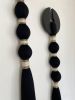 Macrame Wall Hanging, Black Tassel Tapestry, Black Fiber Art, Neutral Home Decor | Wall Hangings by İnanç Yılmaz