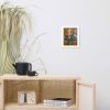 Framed Print - Table of Echoes - Surrealist Interior Scene | Work by Eman's Gallery