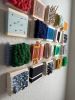 Series of 20 Mini Woven Tiles | Wall Sculpture in Wall Hangings by Mpwovenn Fiber Art by Mindy Pantuso