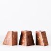 Pyramid Candle Holders Red | Work by District Loom