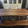 Farmhouse table | Rustic table | Dining Table in Tables by Ironscustomwood. Item composed of walnut & metal