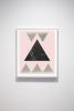 Pink Geometric Art, Abstract Art, Scandinavian Art | Prints by Capricorn Press. Item made of paper works with boho & minimalism style