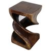 Haussmann® Wood Double Twist Stool Table 12 in SQ x 20 in | Chairs by Haussmann®