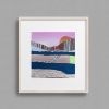 Shore Waves - Original 6x6 Collage | Shilo Ratner | Work by Shilo Ratner