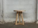 Solid Wood Round Side Table – Pedestal End or Accent Table, Handcrafted, Made to Order, Made in USA | Tables by Marco Bogazzi