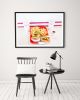 Colorful Americana wall art, 'In-N-Out Burger' photograph | Photography by PappasBland. Item composed of paper in contemporary or modern style