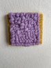 Woven Tile- Fluff-Lavendar and Mustard | Wall Sculpture in Wall Hangings by Mpwovenn Fiber Art by Mindy Pantuso